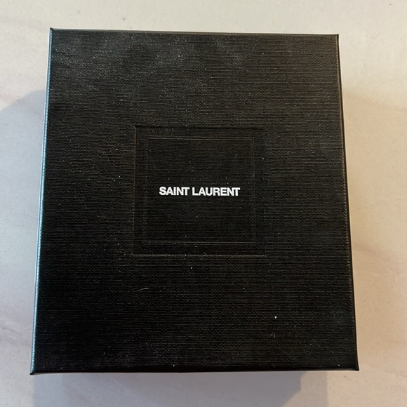 Saint Laurent Double Card Holder Golden Color Limited Edition Lucky Feng shui - Picture 4 of 7
